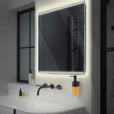 LED Spiegel Quadratisch | Wandschalter-Steuerung | Neutralweißes Licht - Reyze Seria Edge Model 8